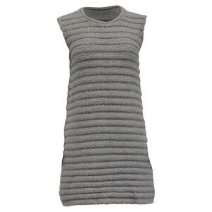 Akris Knitted Mini Dress in Grey Wool